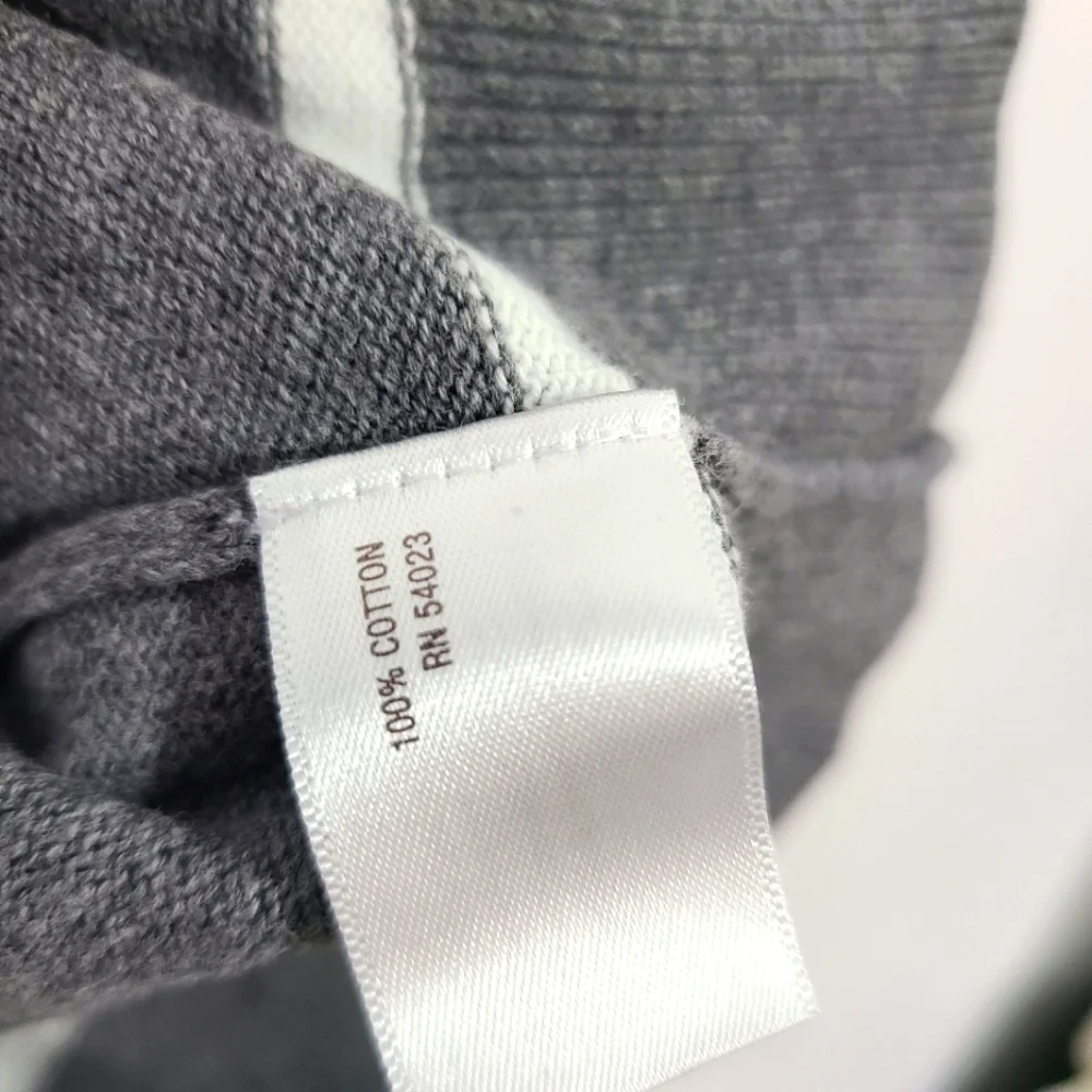 Old Navy Kids Boys Child Gray‎ White Crewneck Sweater Size 6 Casual